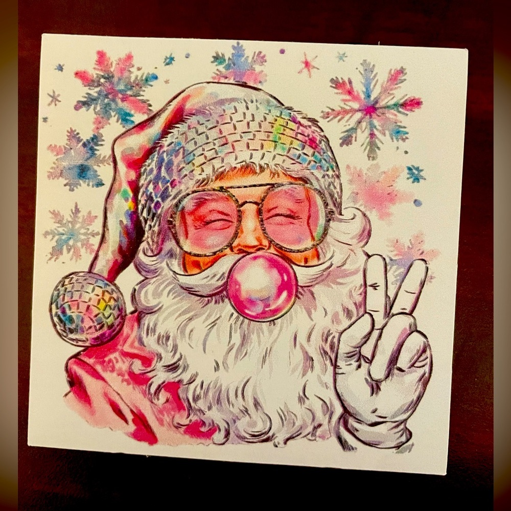 Sparkle Santa sticker